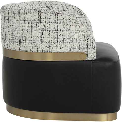 Brinda Bravo Black / Halton Birch Swivel Lounge Chair